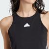 Adidas Future Icons Color Block Sleeveless Crop Top Women Tops Black IP1572