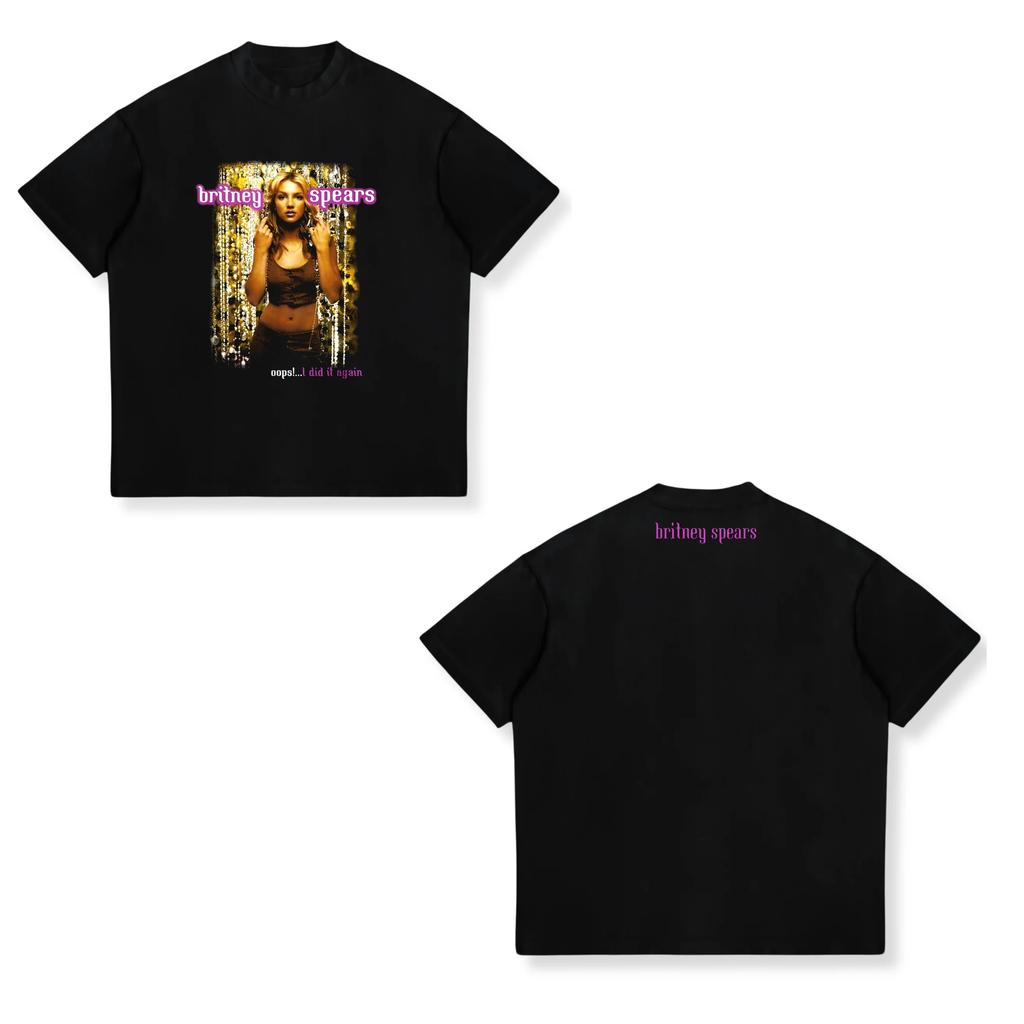 2026 Britney Spears Bubble Gum Balloon Retro Men's and Women's T-shirt Spring_Summer New Product Casual Fashion Streetwear