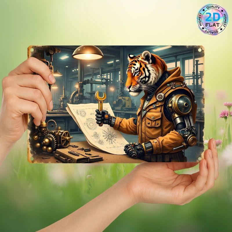 Automotive Metal Decorative Painting: Gifts for Car Lovers Garage Home Style