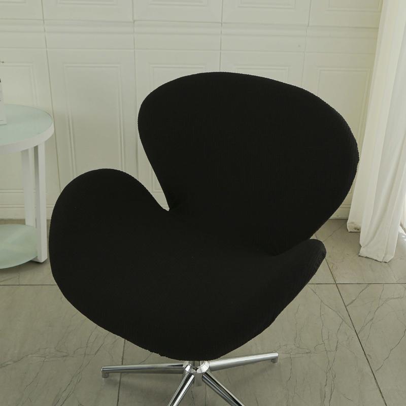 1 Stück Luxus Schminktischhocker für Schlafzimmer Zuhause Damensitz mit Rückenlehne Schwanenförmige Stuhlhusse