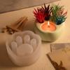 Durable Silicone Mold Handmade Cement Flowerpots Molds  Lovely Cat Claw Basin Designs Planter Mould for DIY Lovers