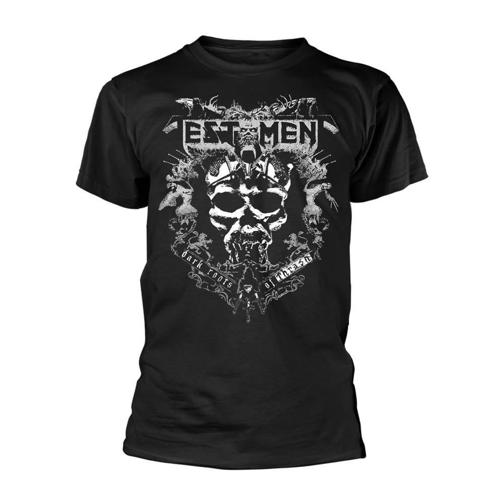 TESTAMENT - DARK ROOTS OF THRASH BLACK T-Shirt, Front & Back Print Medium M