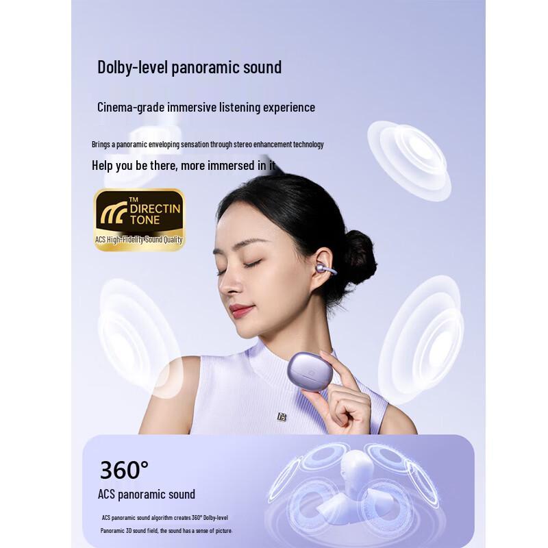 Xiaodu G108 Ear-Clip Open-Ear AI Bluetooth Headphones