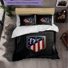Conjunto de Roupa de Cama Atlético de Madrid Padrão 3 Peças Microfibra Macia Capa de Edredom com Fronhas para Quarto