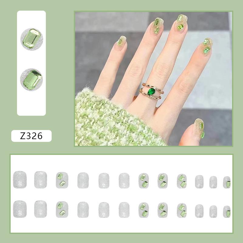 Wear Nail Diamond Small Fresh Three-dimensional Pattern Love Bow Nail Patch Nail Wear Nail Product