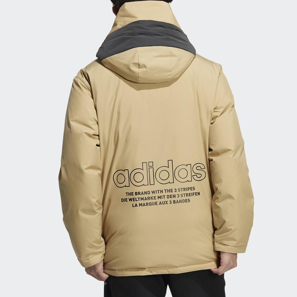 adidas Originals Trefoil Collection Outfit Down Jacket Winter Men's Ecru H66018