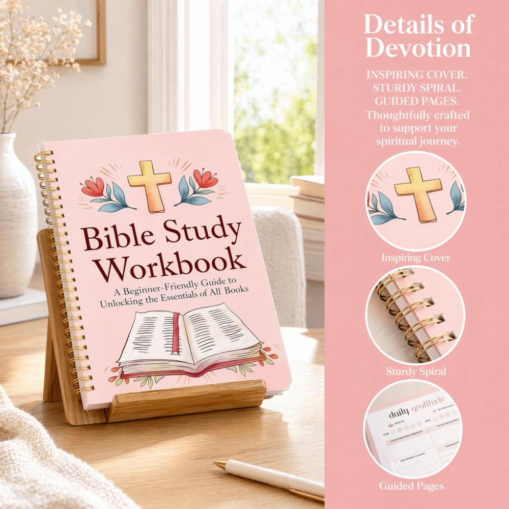 Guided Pages Bible Study Workbook Study Sections Prayer Reflection Notebook Daily Planning