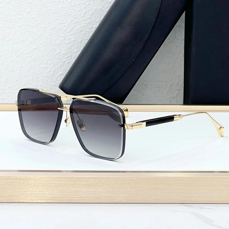 Z26 Champagne Gold Desinger Sunglasses for Men Women Alloy Big Square Gradient  Anti-reflective UV400 Fashion Gafas THE GEN I
