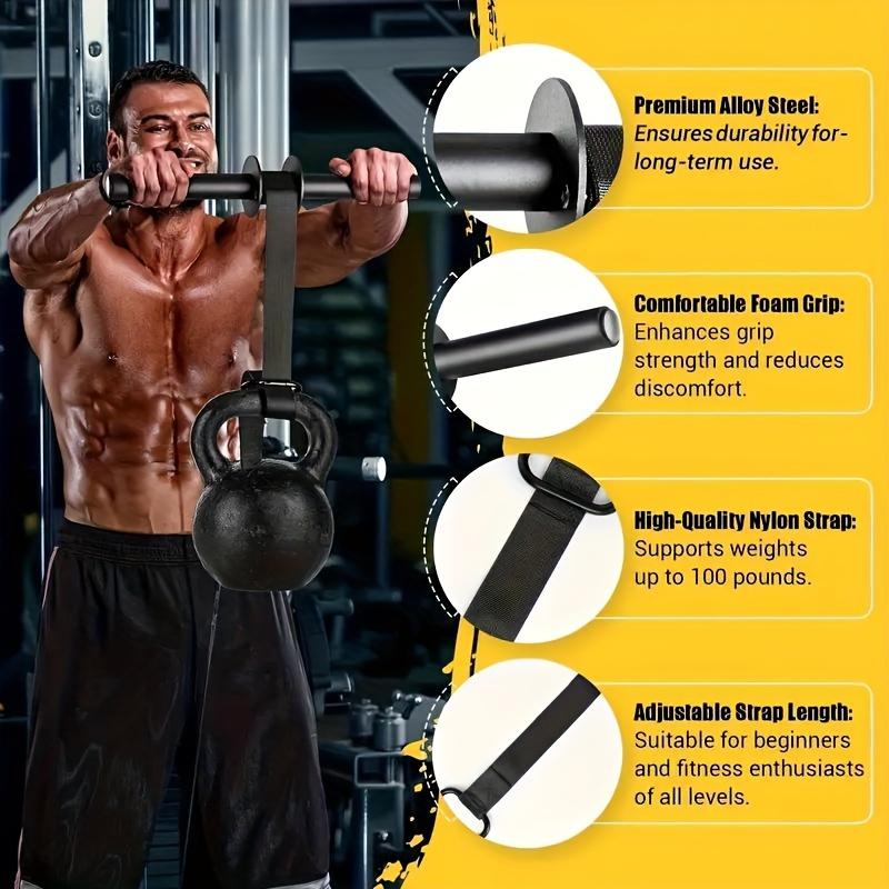 Rafforza Polso Avambraccio Ferro Allenamento Muscoli Bastone Attrezzatura Forza Nero Taglia Universale Potenza Fitness Attrezzatura Sport Esterni