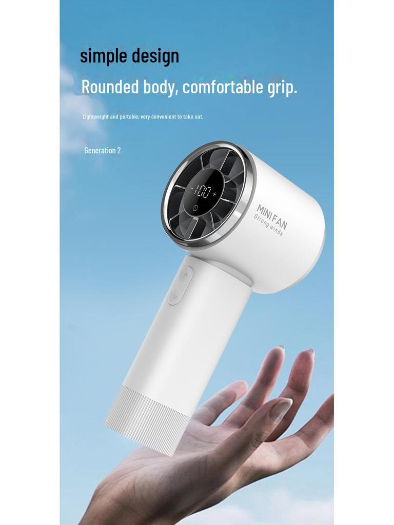 2024 Outdoor Wireless Charging Mini Handheld High-Speed USB Fan