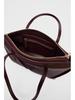 2025 Fashion Minimalist Large-Capacity Tote with Woven Detail, Retro Style, High-End Zipper