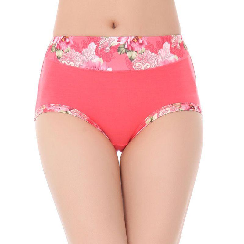 Women Sexy Underwear Modal Panties Floral Underpant Elegant Boyshort Briefs For Comfort