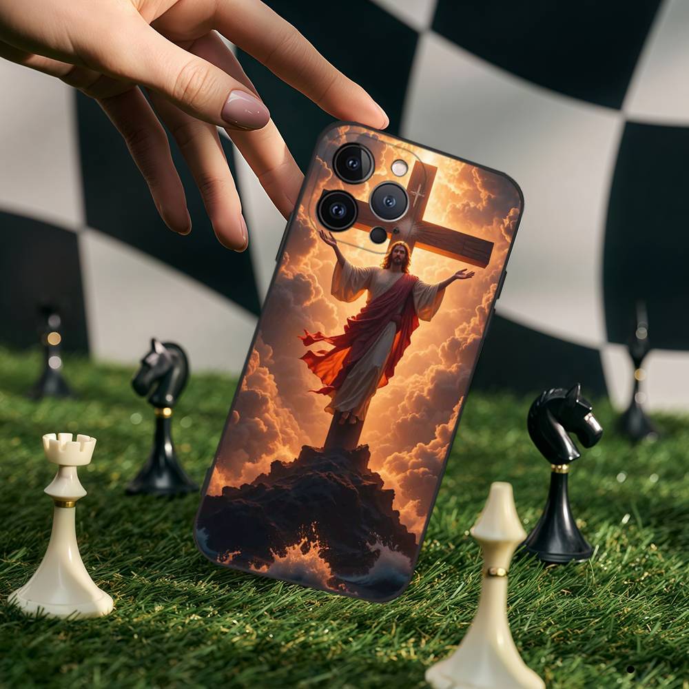 Christliches J-Jesus Kreuz Handyhülle Für Iphone 15 11 13 14 16 17 Pro Max Plus X Xr Xs Max 12mini Hülle Case