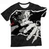 T-shirt Multistampa 3D Visivamente Accattivanti di Jujutsu Kaisen per Adulti e Bambini, Collezione Stregone Più Forte, Amici Pantaloncini