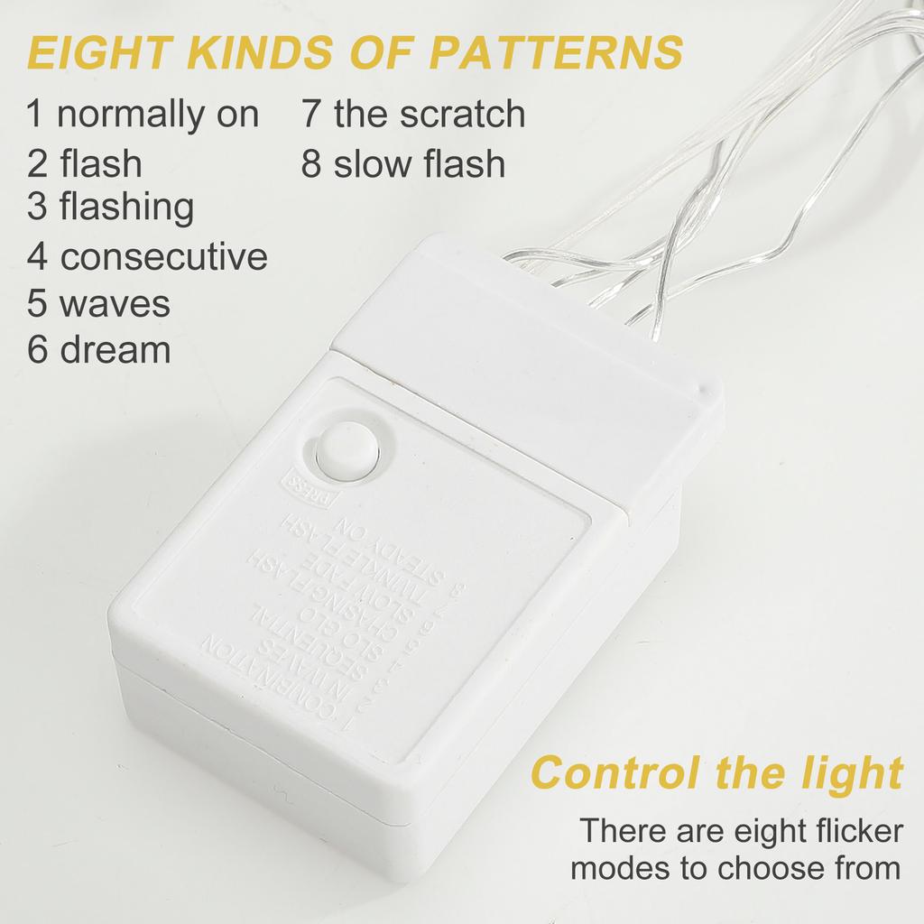 LED Snowflakes Curtain Lights String For Christmas