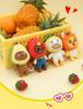 Genuine KAKAO FRIENDS Fruit Plush Doll Keychain Charm