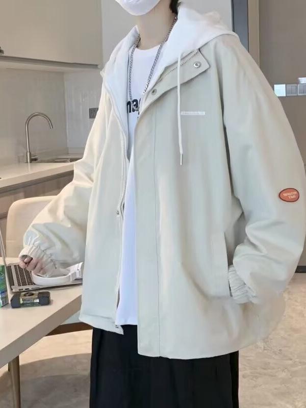 Retro Men's 2025 Solid Color Two-Piece Jacket: Casual, Versatile, Comfortable Design