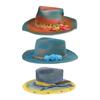 Cappello Homburg Panama Vintage Cappello da Rancher Western dell'Età Vittoriana Trilby Versatile Cappello a Cilindro per Cena Abbigliamento Casual all'Aperto