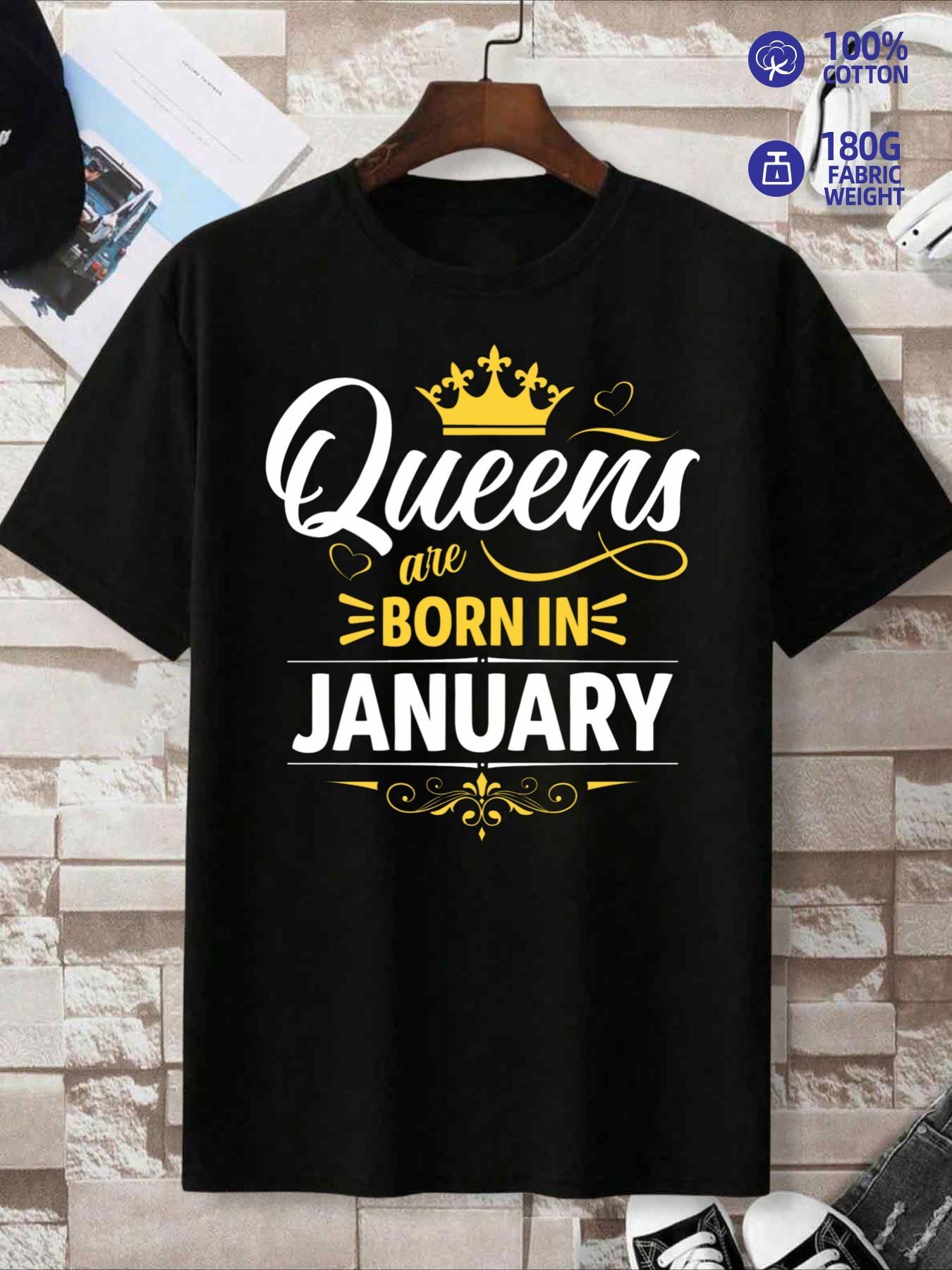 Top Pick Local 1 Pack Mens January Birthday 100 Cotton TShirt S