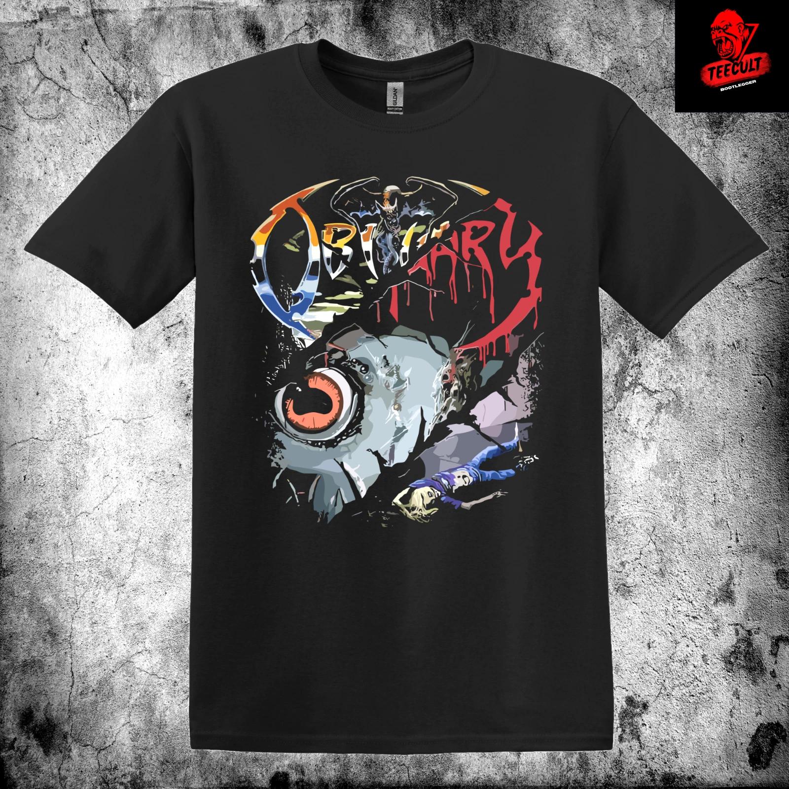 Men s and Women s T-shirts Obituary Metal Rock Band Tee Unisex Heavy Cotton XS