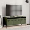 VidaXL TV Cabinet Olive Green 101.5x39x43.5 Cm Cold-rolled Steel, TV Stand, TV Sideboard, Hi-fi Cabinet, TV Bench, Cabinet In 851230