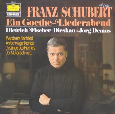 LP Record DIETRICH FISCHER DIESKAU, JORG DEMU - Schubert Ein Goethe Liederabend 2535104 DEUTSCHE GRAMMO Germany Classical Used