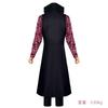 Live Action Movies Dracule Mihawk Cosplay Costume Stand-up Black Printing Long Sleeves Coat Trench Uniform Full Set Man Suit