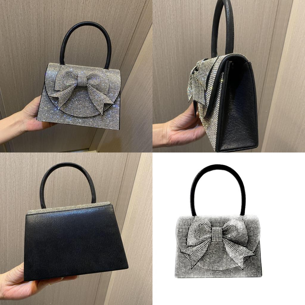 New Cross-border European And American Light Luxury Rhinestone Handbag Bridal Wedding Dress Evening Banquet Evening Bag