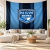 NSW Blues Wall Tapestry, Soft Fabric Wall Hanging, Decorative Backdrop For Bedroom Home Wall Art