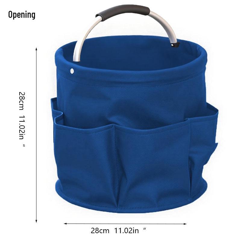 Multifunctional Foldable Storage Basket for Camping, Picnic, Toiletries, Shower, and Household Use