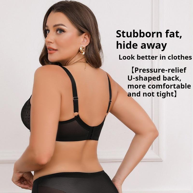 Evropské a americké krajkové podprsenky velkých velikostí pro velká prsa, malé krajkové spodní prádlo, podprsenky s plným košíčkem