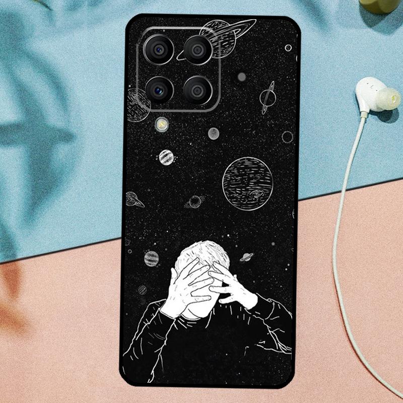 Black White Galaxys Aesthetic For Samsung Galaxy M14 M34 M54 M20 M06 M16 M12 M13 M15 M35 M55 M33 M53 M21 M31 M32 M52 Case