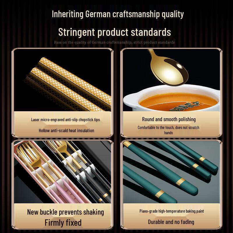 Laibodon 316L Stainless Steel Portable Cutlery Set