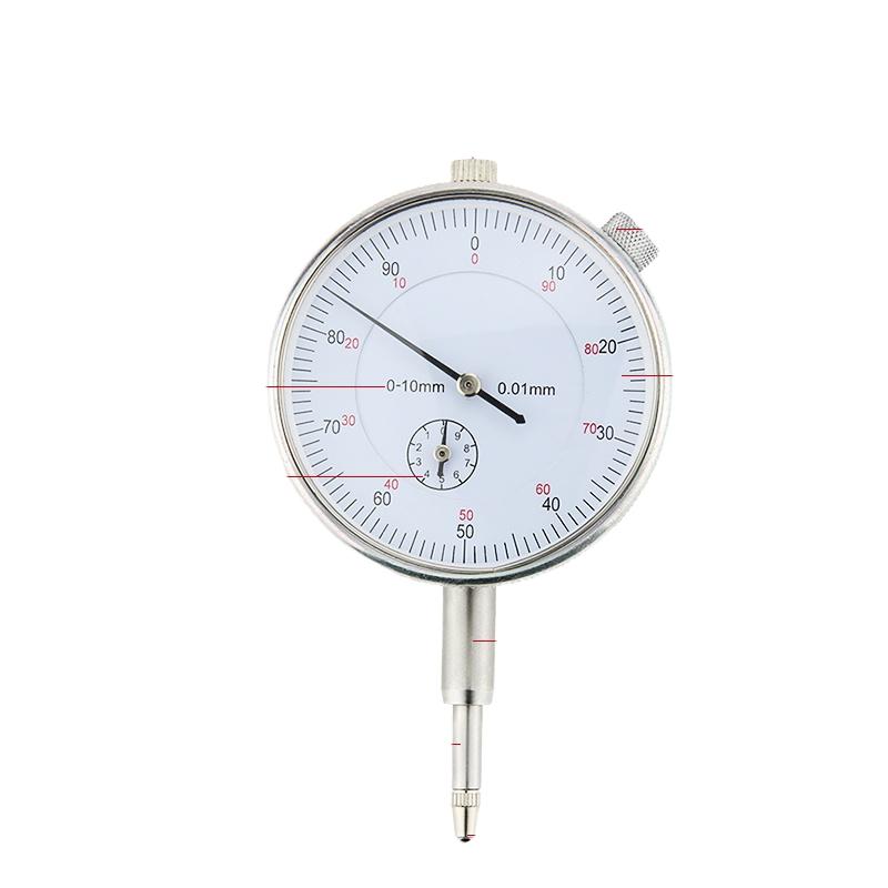 Precise 0-10mm Dial Indicator Gauge 0.01mm Resolution Concentricity for Test Measure Instrument Tool Category Indicators /&0-10mm белый