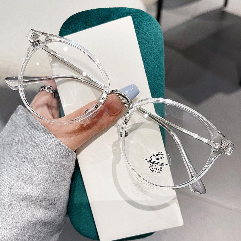 Material Eyeglass Frame Men Women Blue Light Blocking Women'S Glasses Frame Round Shape Women’S Eyewear Frames