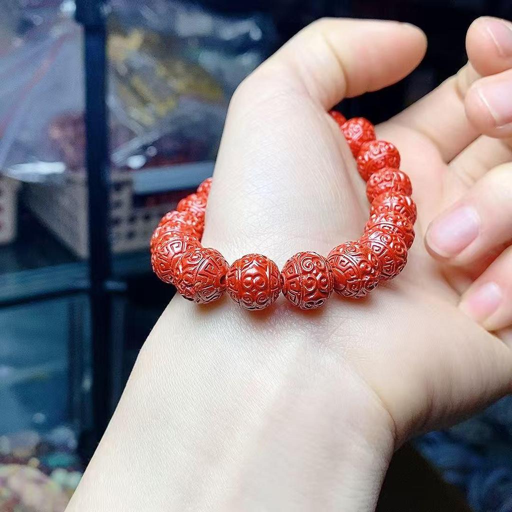 Medium Imperial Sand Ruyi Beaded Zodiac Bracelet - Unisex Personalized Design.