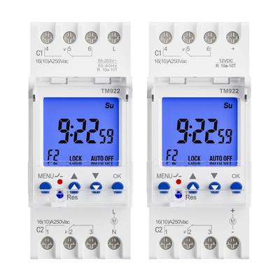 Precisions Timing Switches Double Independent Channel Energy Saving Programmable Timers Switches for Home & Office