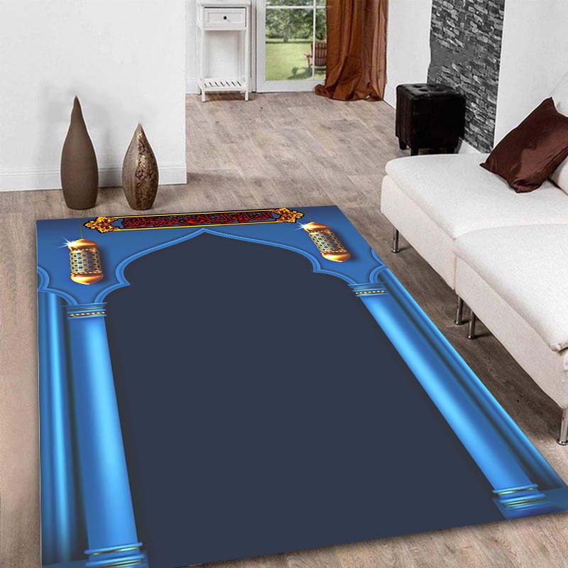 

Ісламський фестиваль Портативний молитовний килимок Мусульманський поліетиленовий килимок на колінах Рамадан Карім для мусульманського ісламу Водонепроникний молитовний килимок Килимок 40cm by 60cm