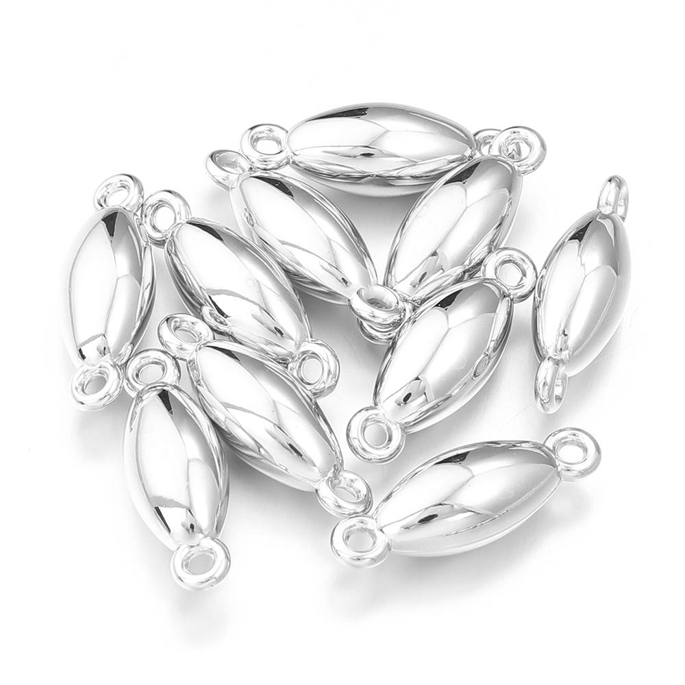 50 Stück CCB Charms Kunststoff Doppel-Loch Charms Verbinder Für Schmuckherstellung DIY Handgemachte Armbänder Halsketten Anhänger Zubehör