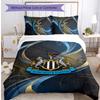 Set Lenzuola Stampato Newcastle United Football 3 Pezzi, Comodo Set Copripiumino per Camera da Letto Amico della Pelle