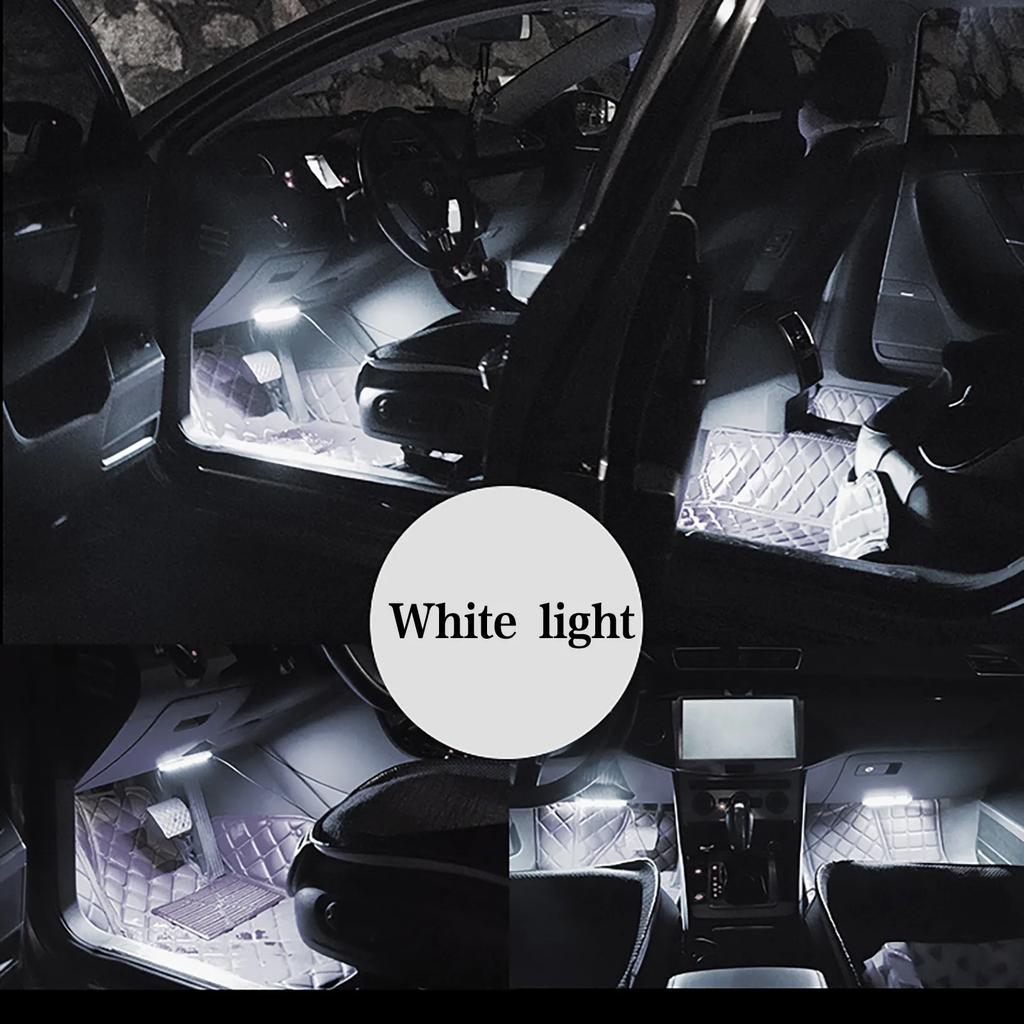 12V Car Footwell LED Lights - Music Sync, Overload Protection, Cigarette Lighter Powered