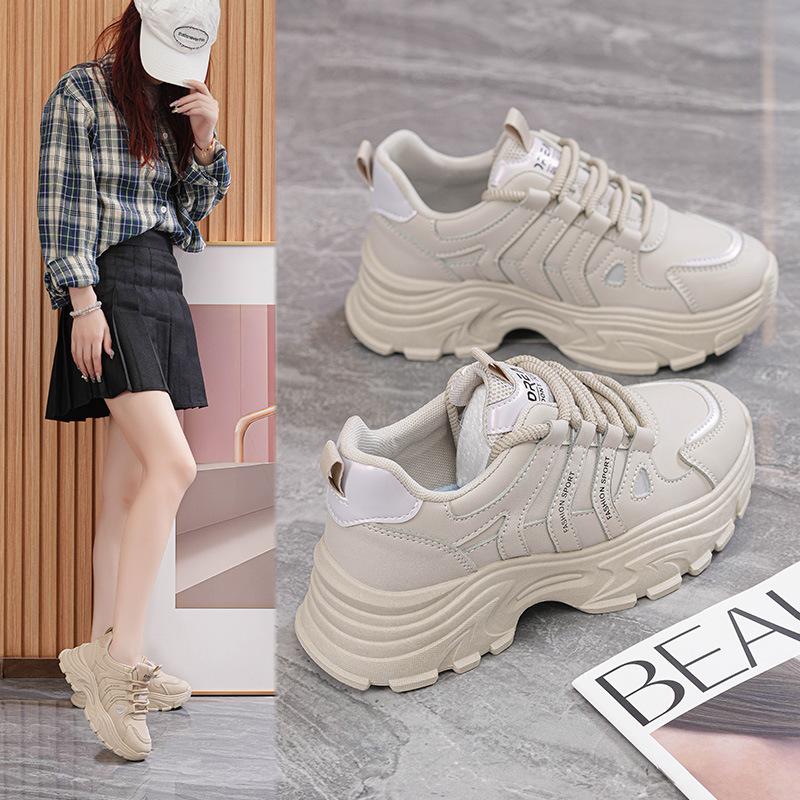 Zi Autumn and Winter New Platform Dad Shoes Women's 2025 Versatile Casual Sports Shoes 2025 Mountaineering Travel Shoes