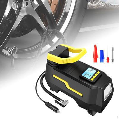 Electric 12V Car Tire Pump Air Compressor with Digital Pressure Gauge Multifunctional Emergency