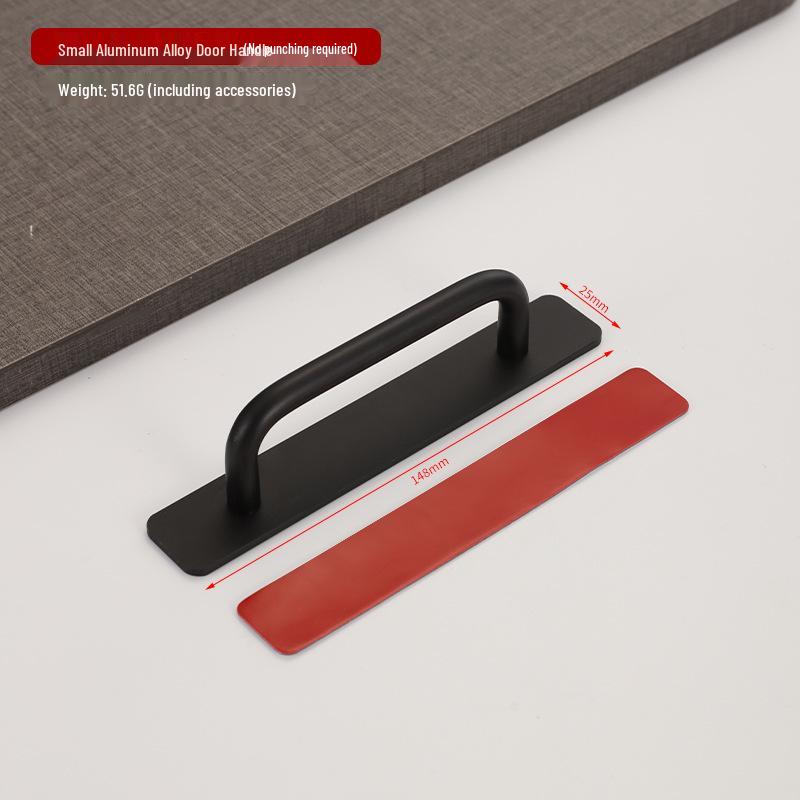Aluminum Alloy Glass & Sliding Door Handle for Balcony or Kitchen Wardrobe
