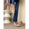 Retro thick-soled woven heightening versatile loafers women's 2025 autumn new small lazy commuter fisherman shoes