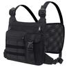 KINGSLONG Tactical Chest Bag Running Pouch Chest Bag Hydration Non-bouncing Jogging Pouch 7.9-inch iPad Compatible Unisex Cycling Outdoor Airsoft Hiki