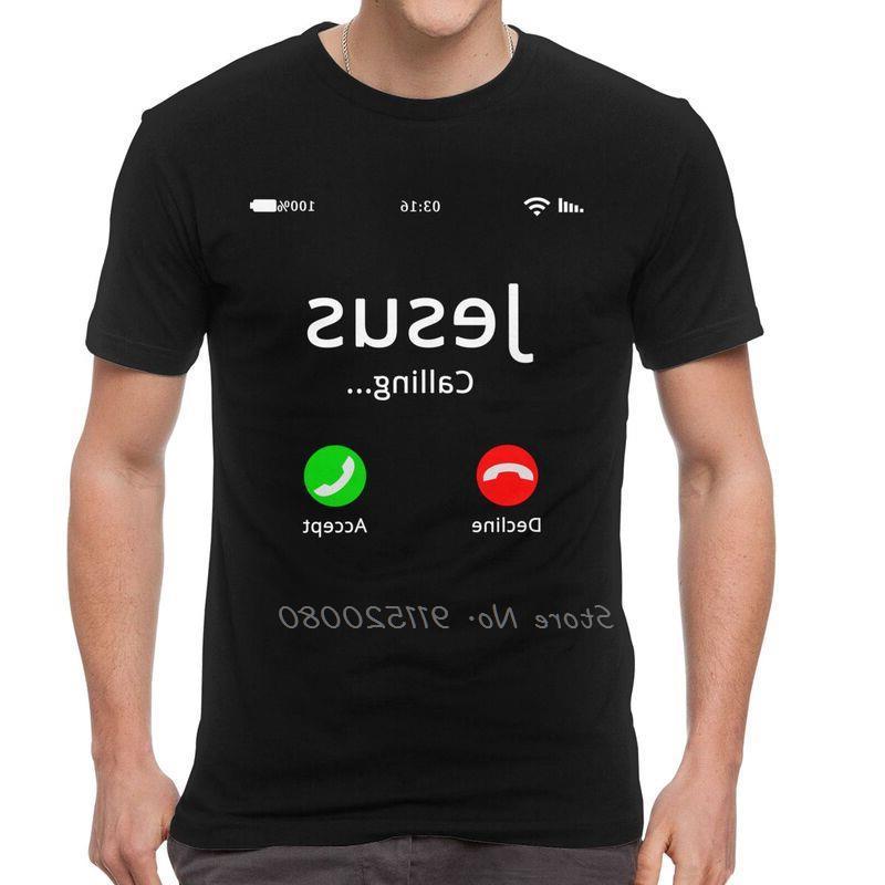 Ο Ιησούς Καλεί Χριστιανικά T-Shirts Ανδρικά Κοντομάνικα Βαμβακερά T-Shirts Ανδρικά