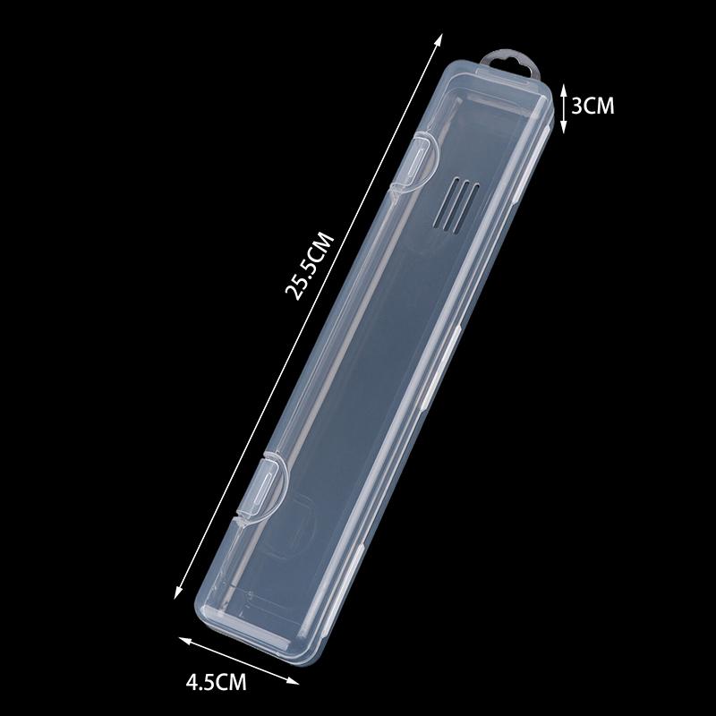 Portable Transparent Makeup Brush Organizer Eyebrow Pencil Tableware Chopsticks Storage Box Kitchen Accessories