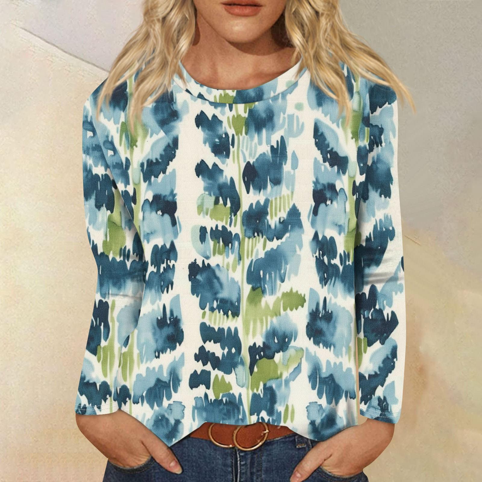 Женские рубашки с длинным рукавом и круглым вырезом — фото 9