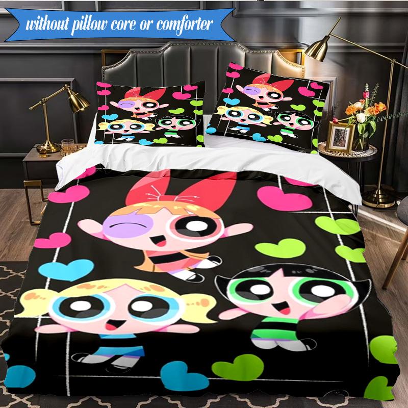 Power police  Adventure 3pcs K-pop music group Bedding set,Ideal for Bedroom, Dormitory,Including Duvet Cover And 2pcs Pillowcases,Fan gifts